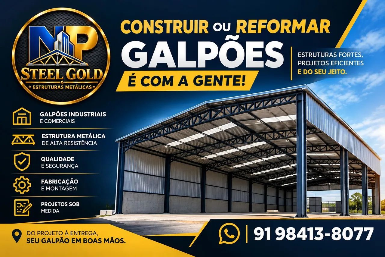 Galpões comerciais e indústrias