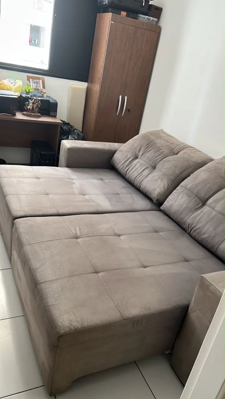 Vendo sofá que vira cama de casal em perfeito estado - Foto 2