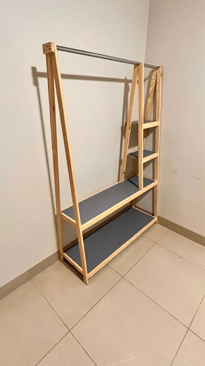 Arara cabideiro promoção prateleira frete grátis 