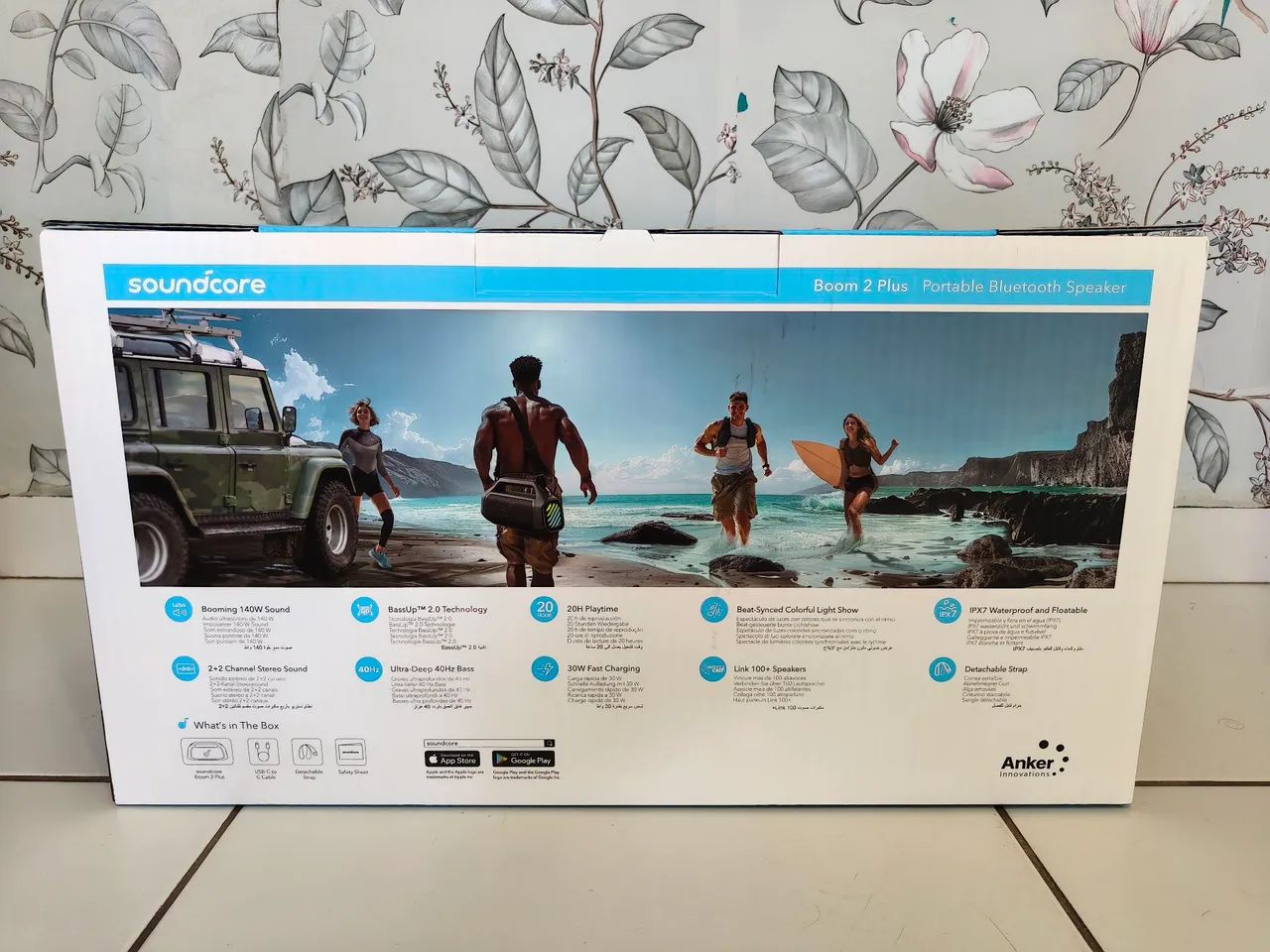 Caixa Soundcore Boom 2 Plus Anker - Aparelhos de Som - Atalaia