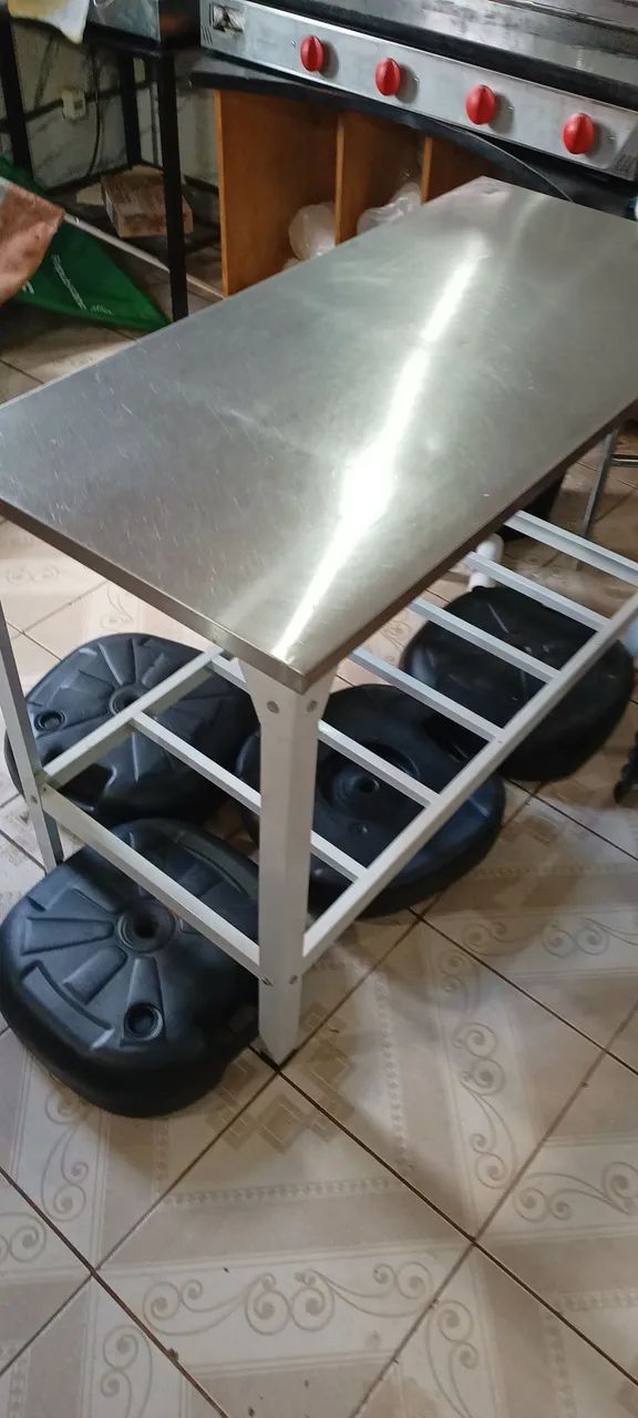Mesa de inox 1.20cm - Foto 2