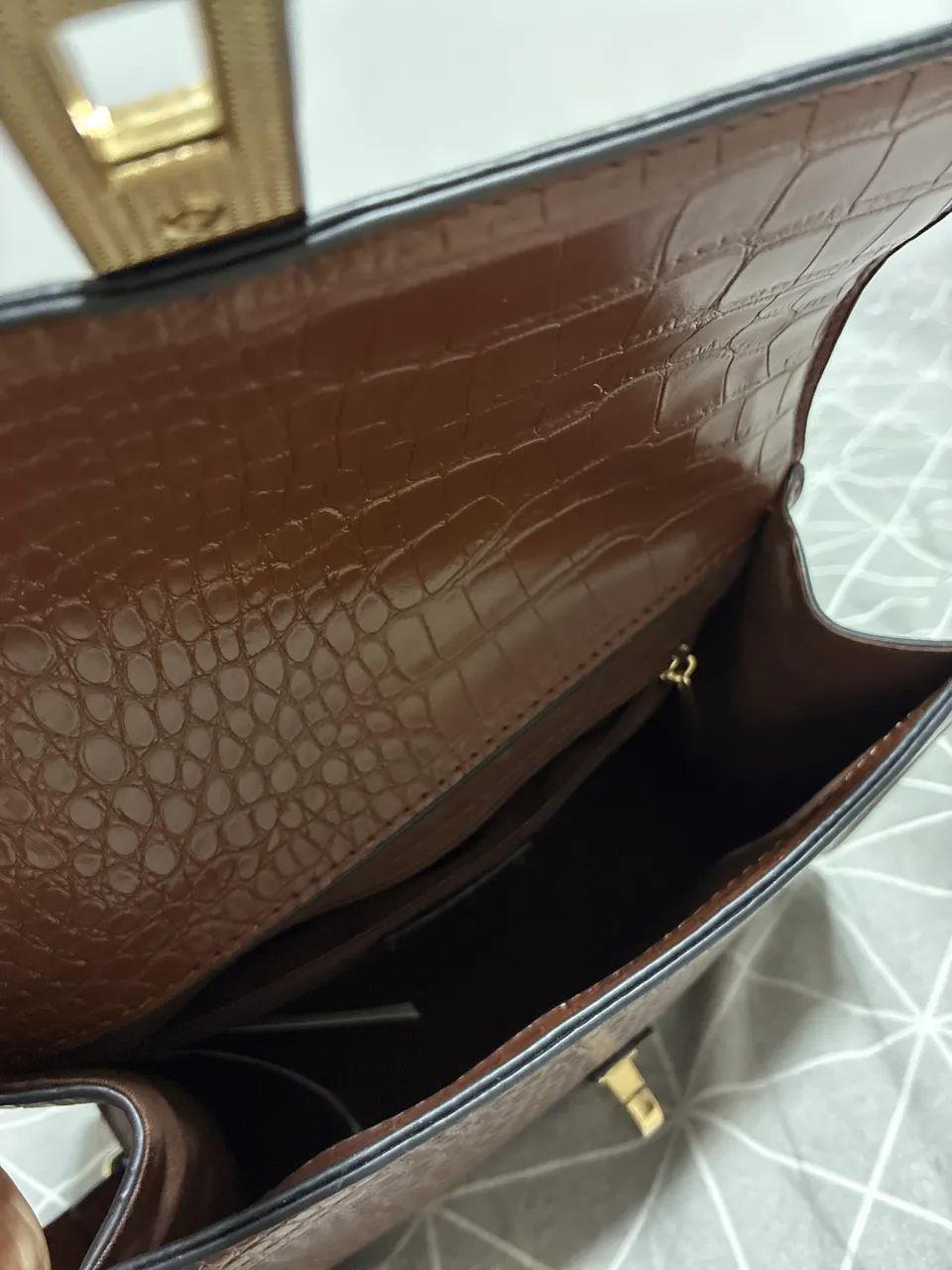 Bolsa marrom estruturada  - Foto 4