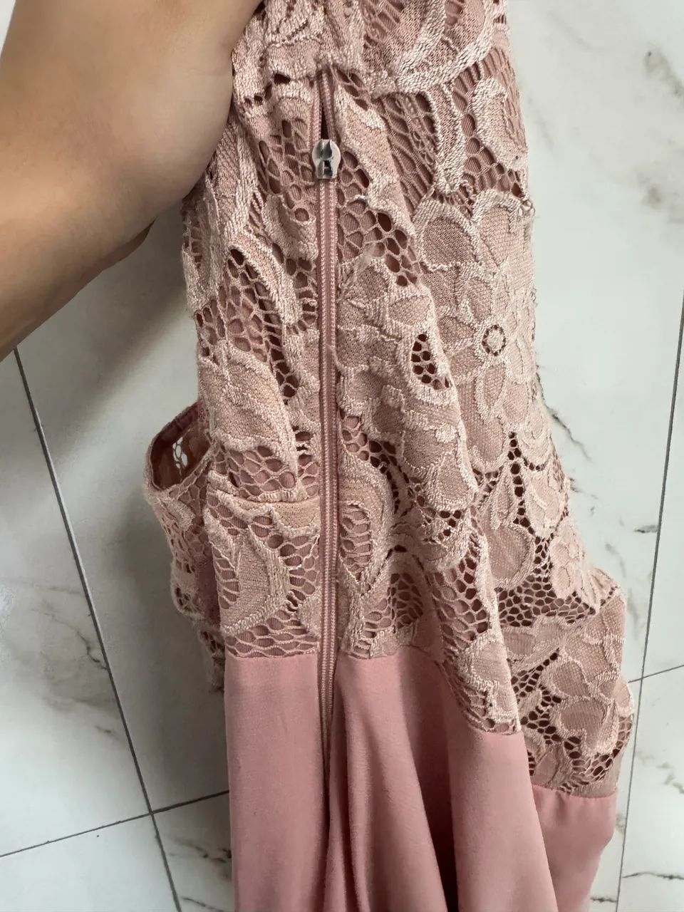 Vestido de Festa longo rosa (usado) - Foto 5