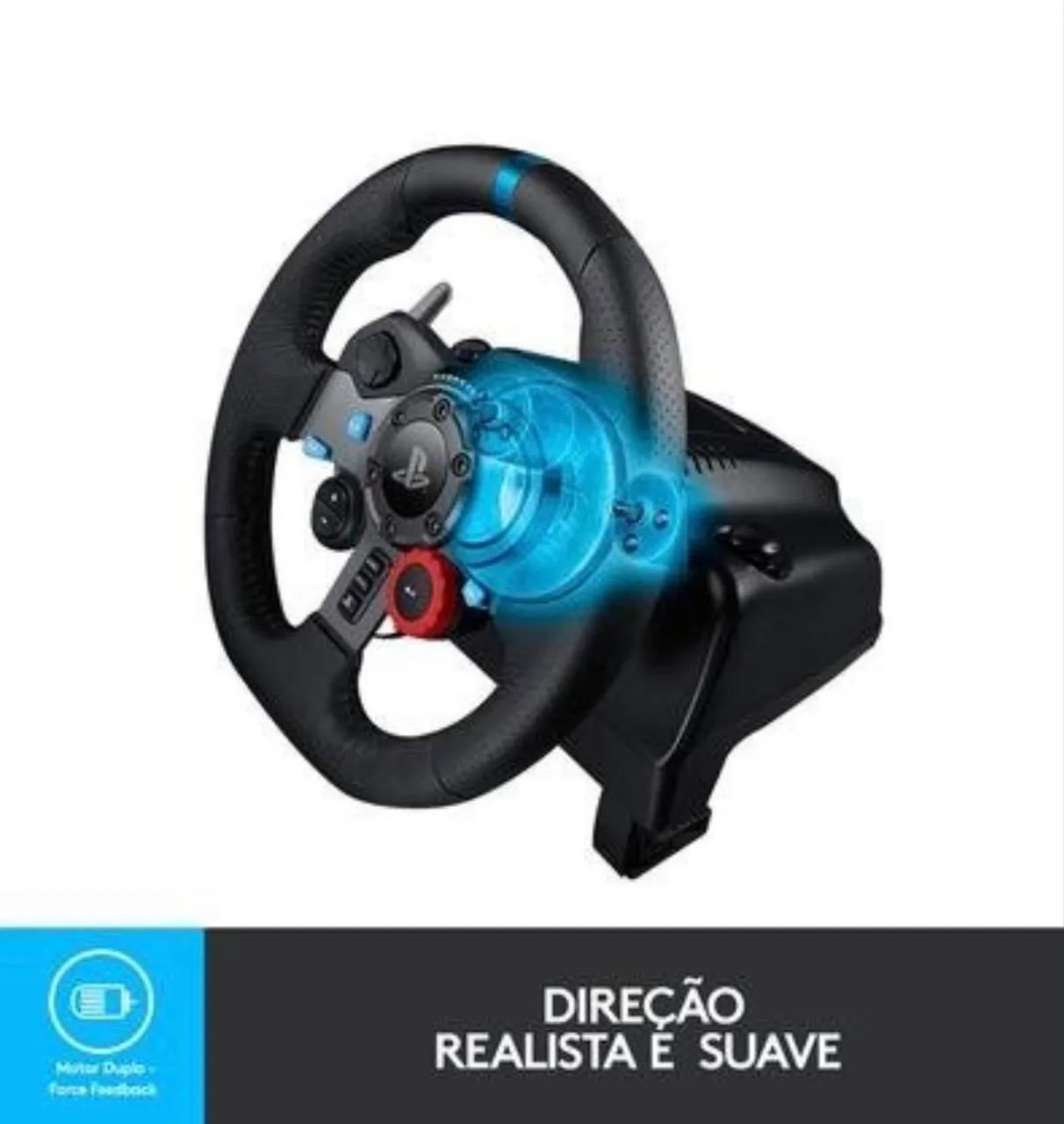 Volante Logitech G29 Driving Force PS5, PS4, PS3 e PC - Foto 4