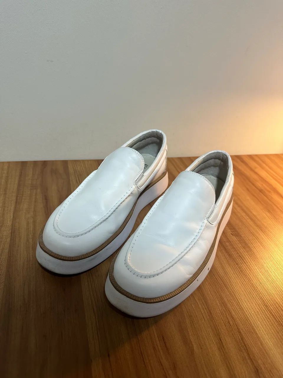 Sapato de Couro Branco - Foto 3