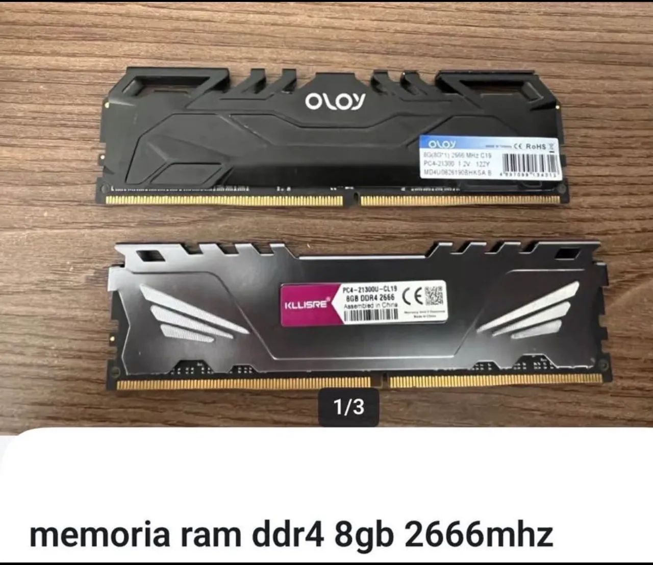 Memória RAM DDR4 8gb