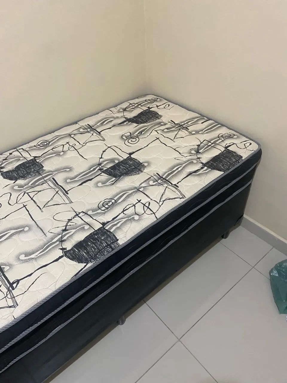 Cama Box solteiro base + colchão  - Foto 3