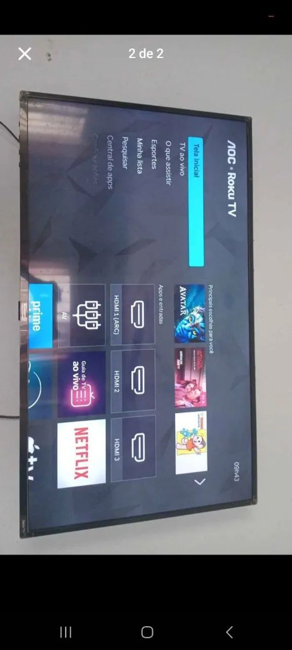 Tv 43 polegadas aoc roku - Foto 2