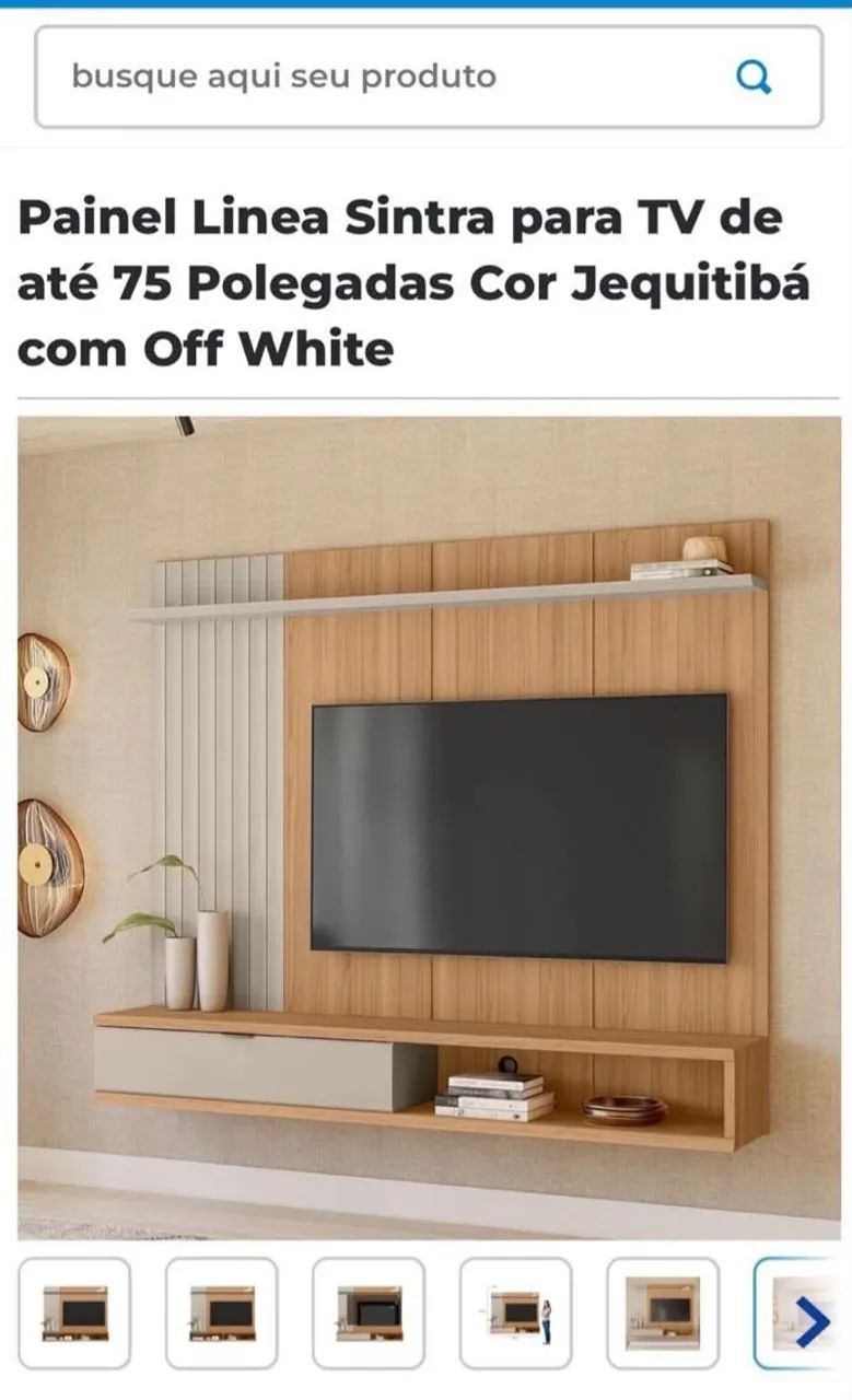 Painel para tv de até 75 polegadas 