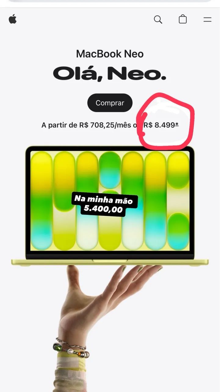 MacBook neo lacrado - Foto 2