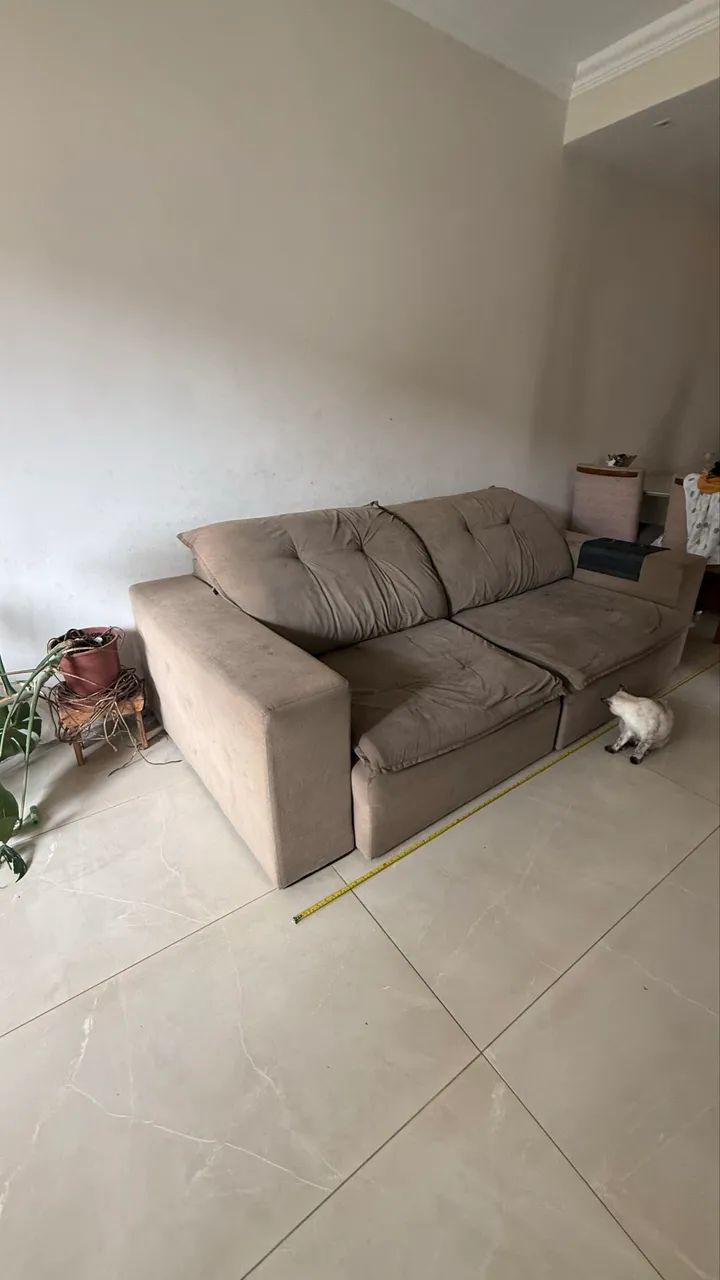 Sofá retratil 3 lugares