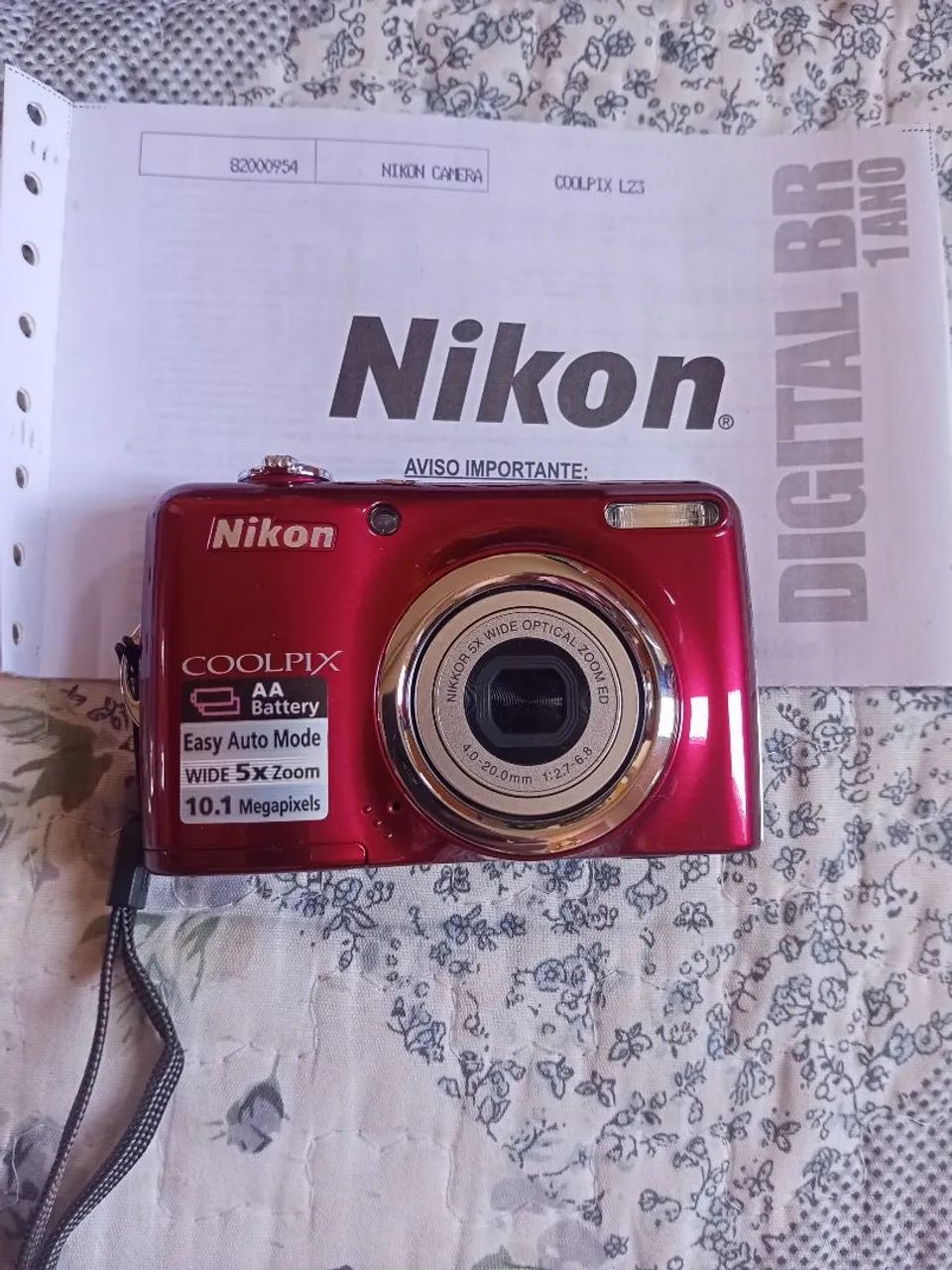 Nikon COOLPIX L23（ケース付） Câmera Nikon Coolpix L23 NA CAIXA COMPLETAMENTE NOVA - Câmeras e