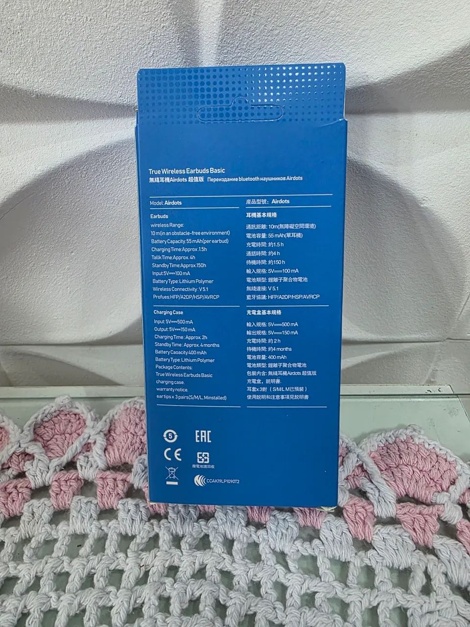 Fone De Ouvido Sem Fio AirDots Bluetooth Com Visor Digital Na Caixa - Foto 2