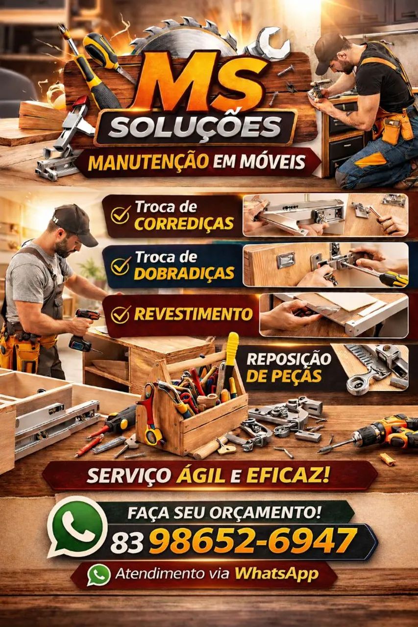 Manutenção de móveis em geral 
