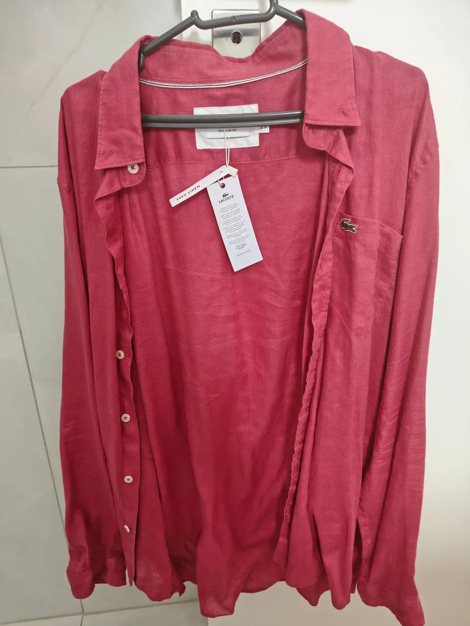Camisa social Lacoste 