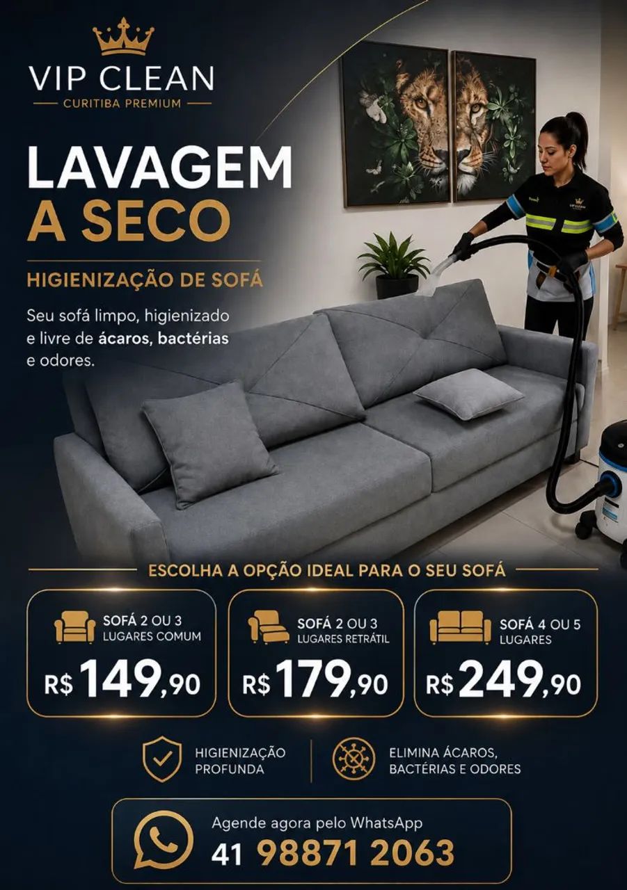 Lavagem a seco ? Curitiba ? Manaus 