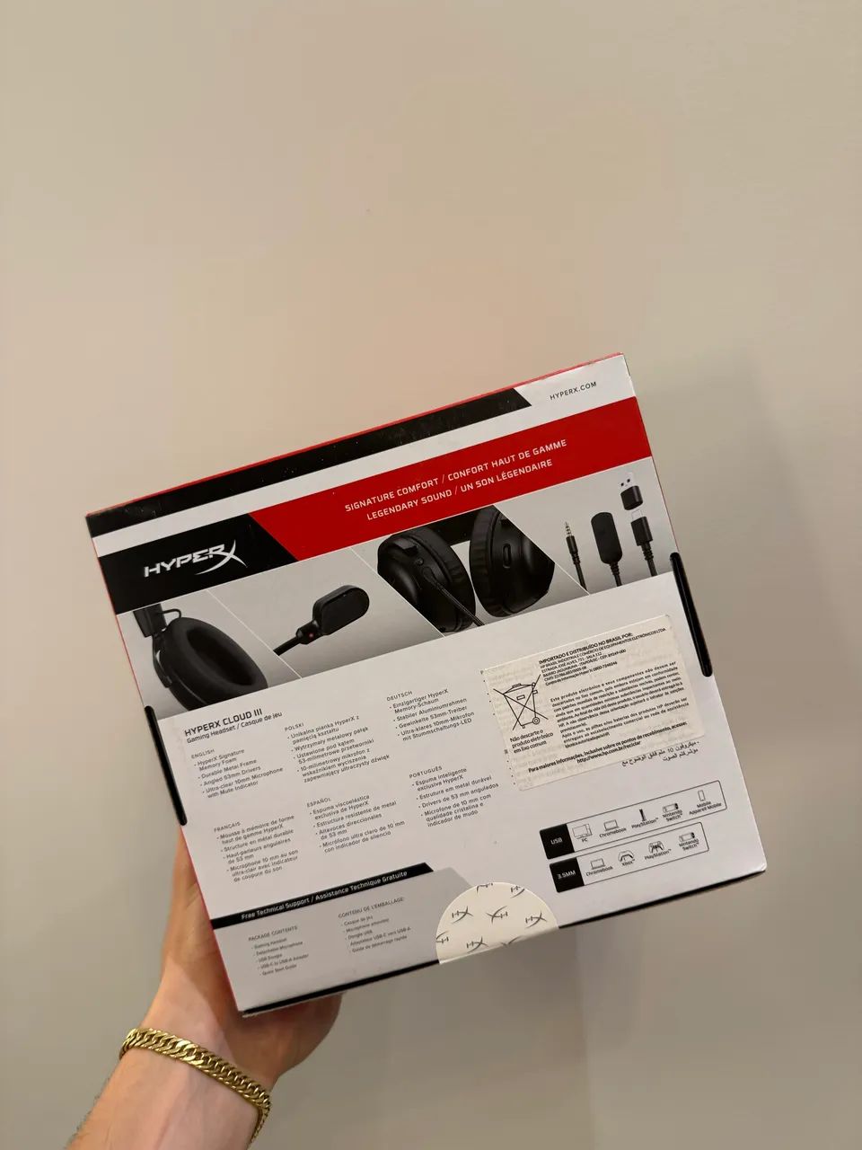 Fone Hyperx Cloud 3 Lacrado - Foto 2