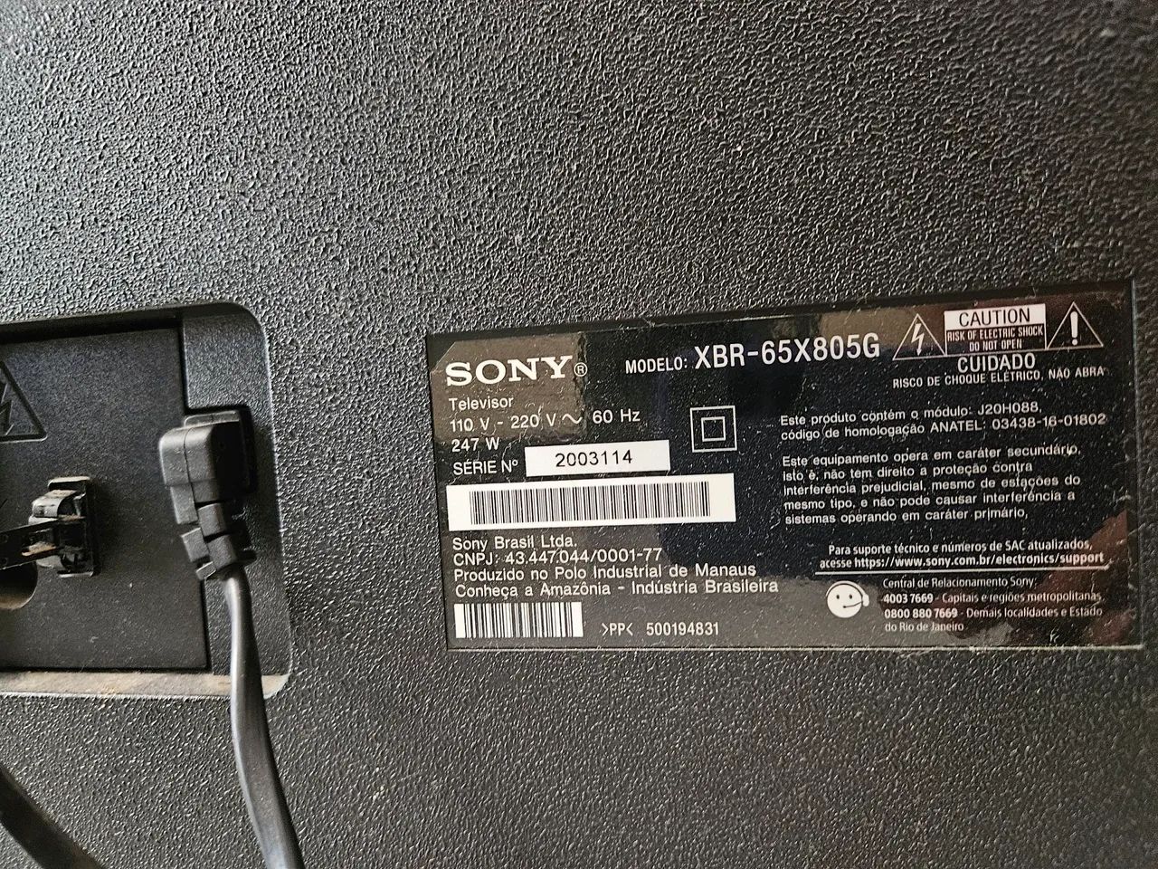 TV 65" COM DEFEITO NA PLACA - Foto 2