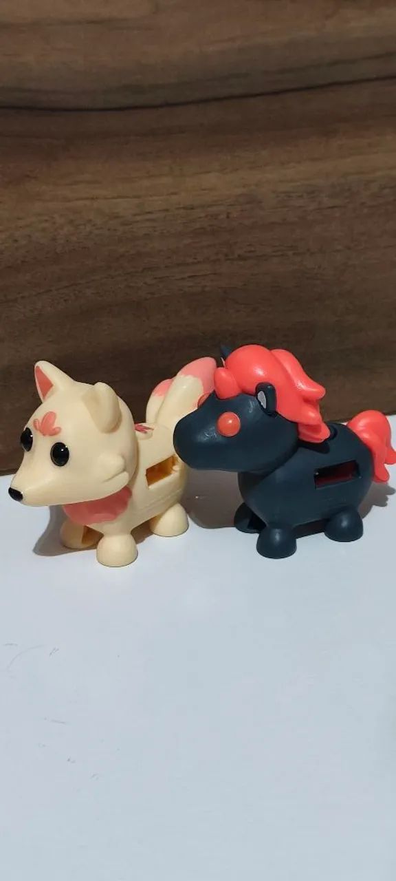Dupla de Miniaturas Fantásticas - Kitsune e Malcórnio - Aproximadamente 7 cm - Foto 3