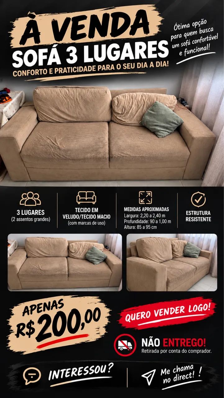 Sofá 2 lugares  - Foto 4