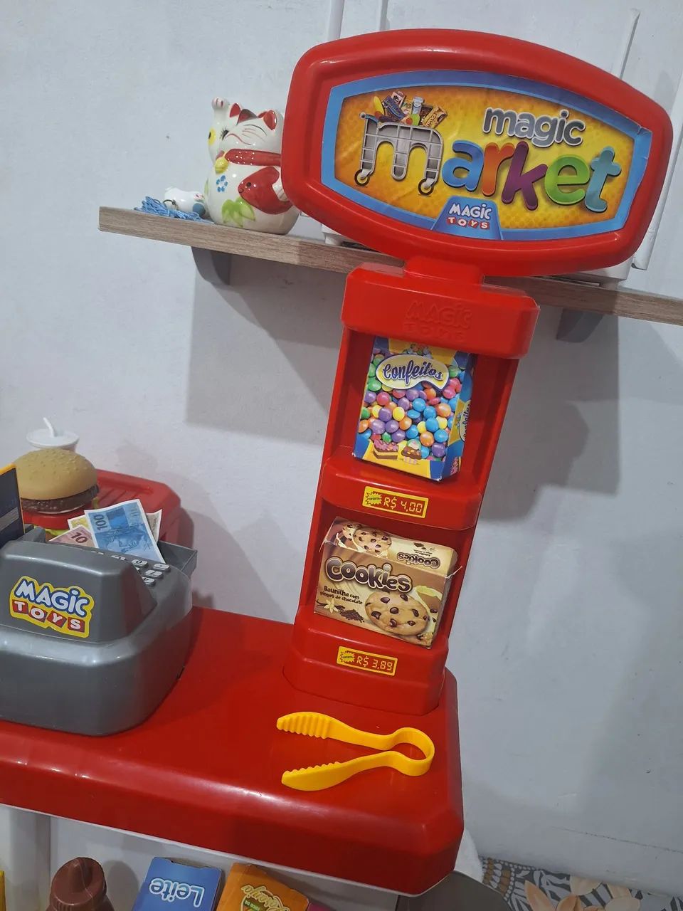 Combo brinquedo super mercado grande com frutinhas comidinhas - Foto 3
