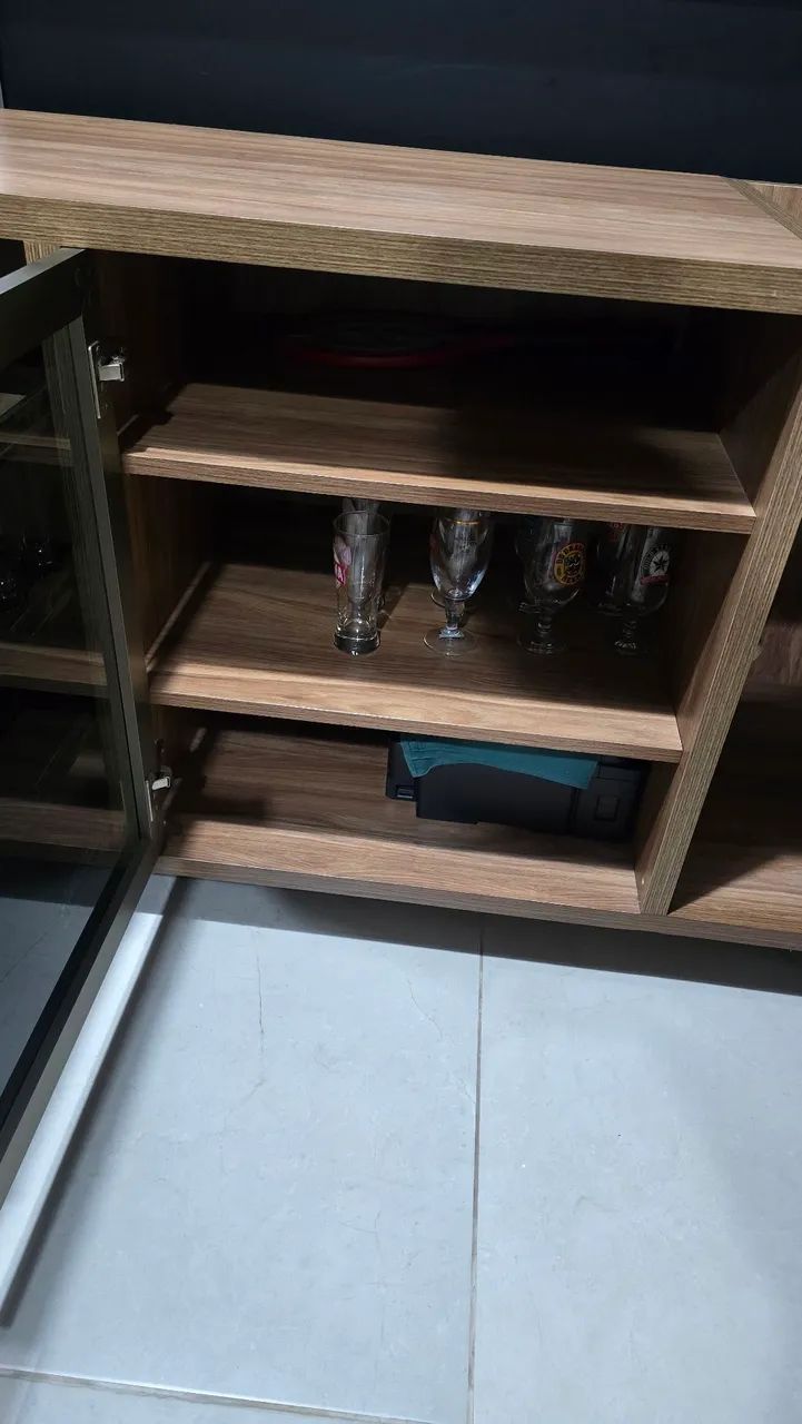 Aparador bar buffet com adega  - Foto 4