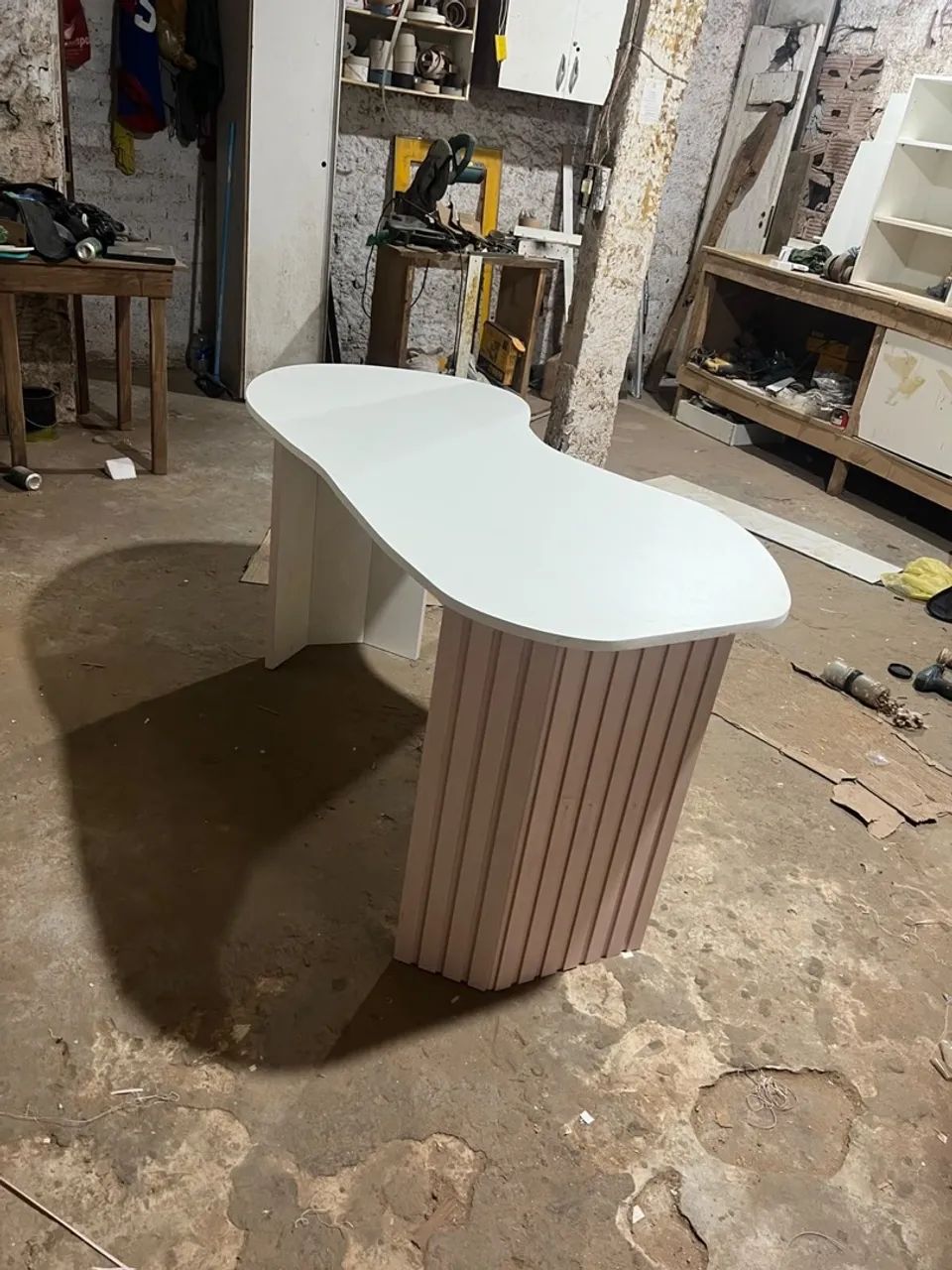 Vendo mesa em mdf oval  - Foto 2
