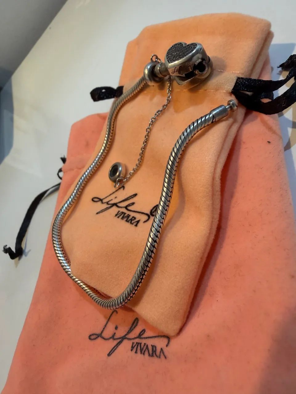 pulseira life by vivara coração - Foto 4