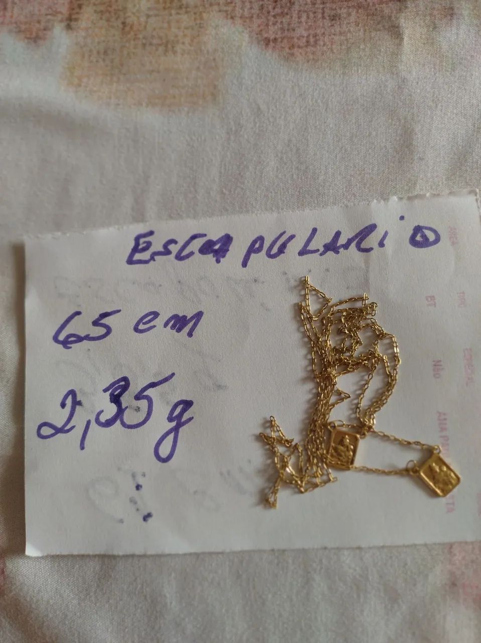 Escapulário de ouro 18k  - Foto 5
