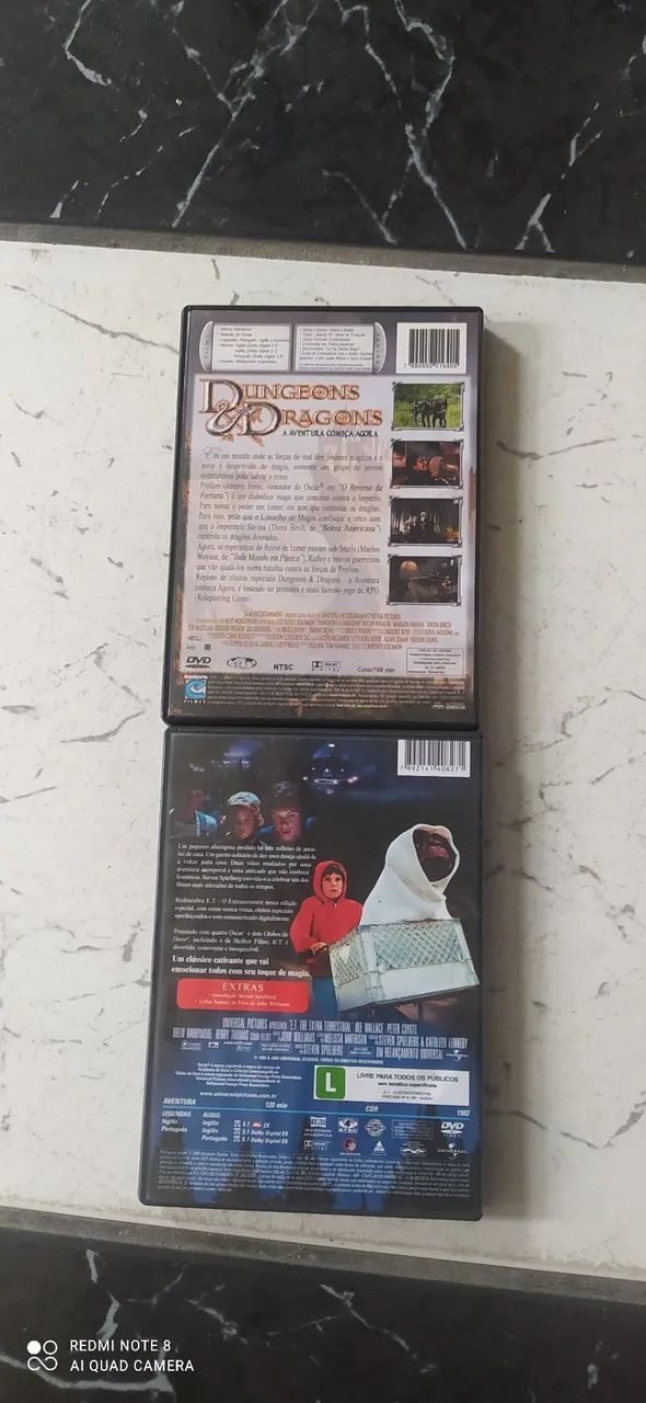 2 dvds Dungeons e dragons e e.t. - Foto 3