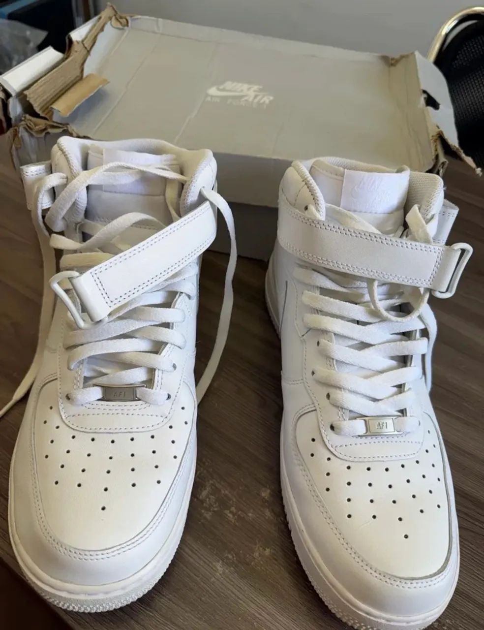 Nike Air Force 1 mid 07 - Branco - Foto 4