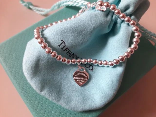 Pulseira Modelo Inspiração Tiffany Contas em prata 925 - Foto 4