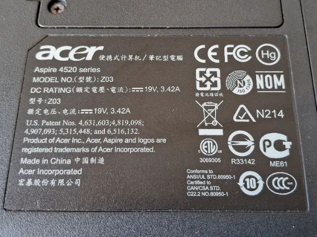 2 Notebooks Acer Aspire 4520 e 4220 Para Conserto ou Peças - Foto 5