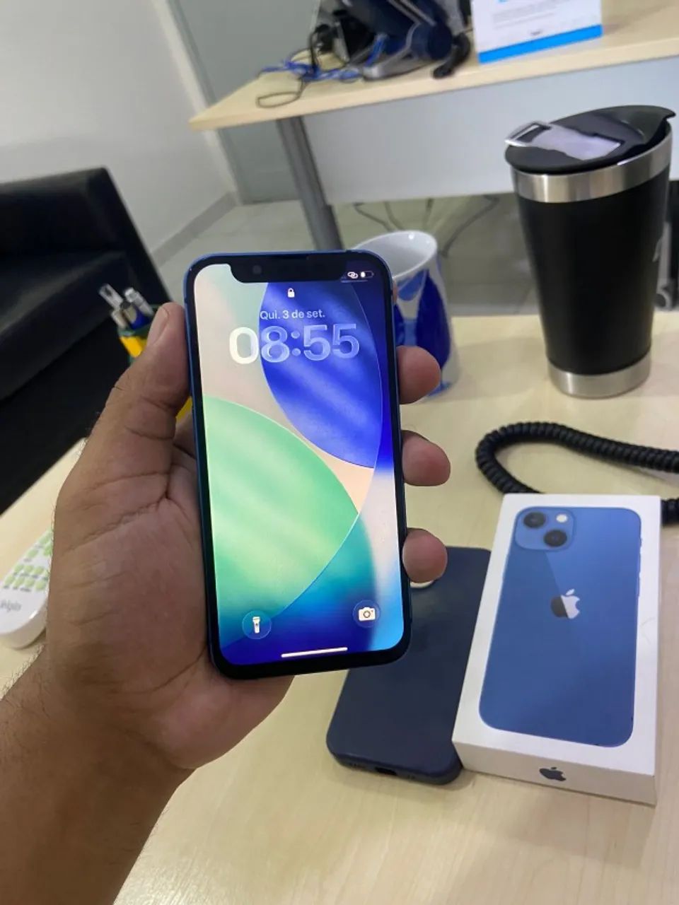 iphone 13 mini - 128 GB - Com caixa - Foto 2
