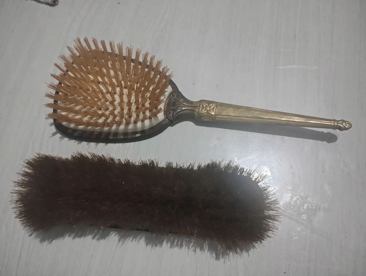 Kit Escovas vintage cabelo e sapato - Foto 3