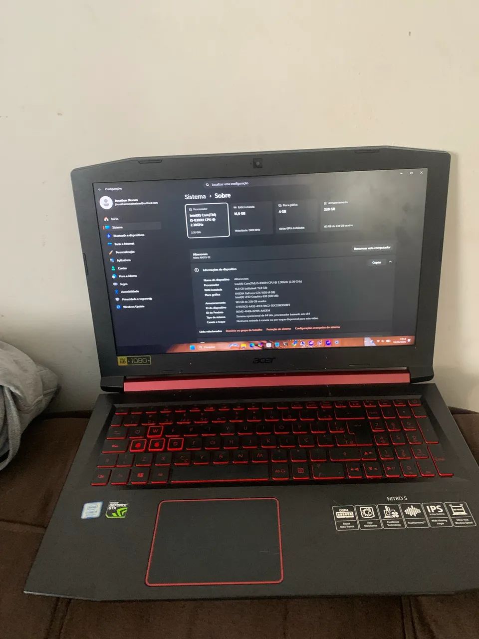 Notebook acer nitro 5 gamer - Foto 4