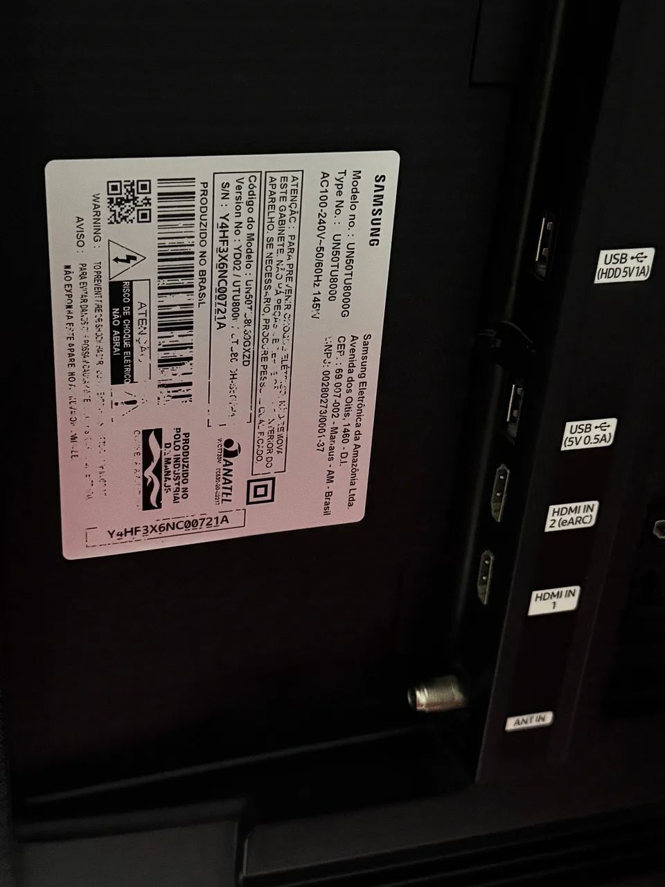 Smart tv Samsung modelo Tu 8000 50 polegadas  - Foto 5