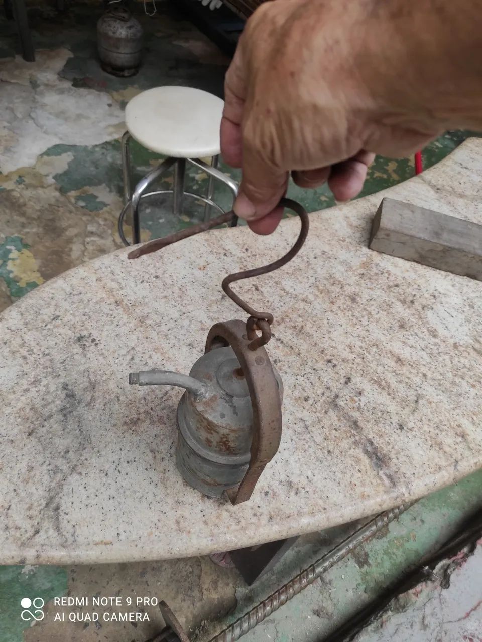 Lanterna antiga,carbureto ,Leia: - Foto 5