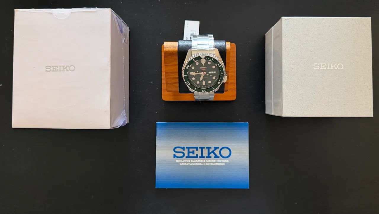 Seiko 5 Sports Verde Automático Novo - Foto 2