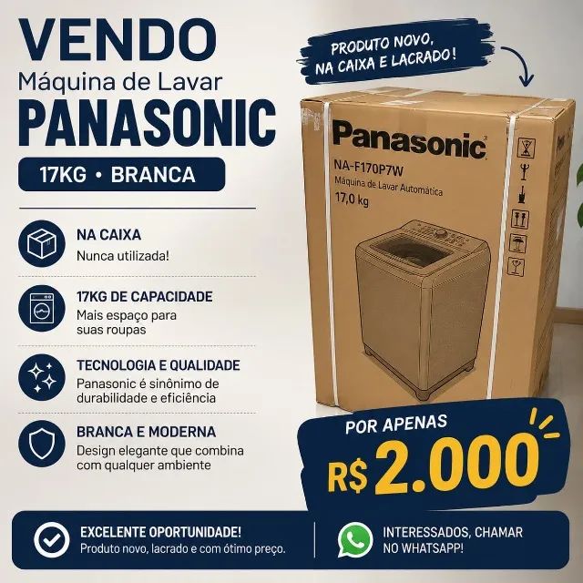 Máquina de Lavar PANASONIC