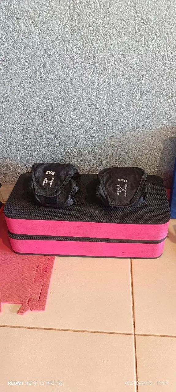 2 step com par de caneleira de 5 kg