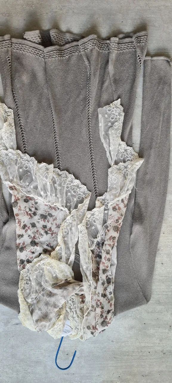 Casaco com seu cachecol 