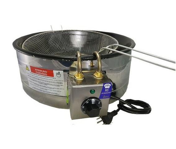 Tacho Fritadeira Elétrico 8 litros Inox com Termostato Novo - Foto 2
