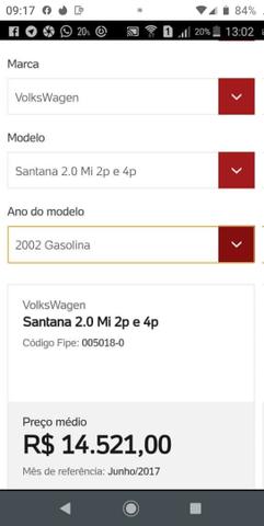 Santana completo estudo trocar por moto ou carro menor - Foto 15