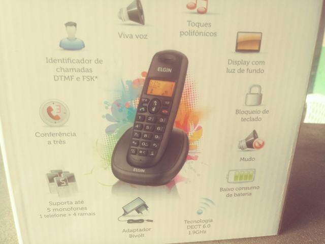 Telefone sem fio com 2 ramais e 1ramal - Foto 3