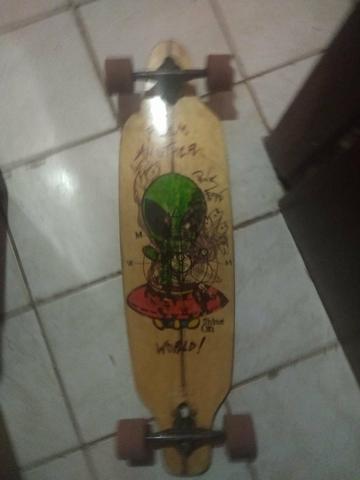 Skate longboard montado pra vender logo - Foto 4