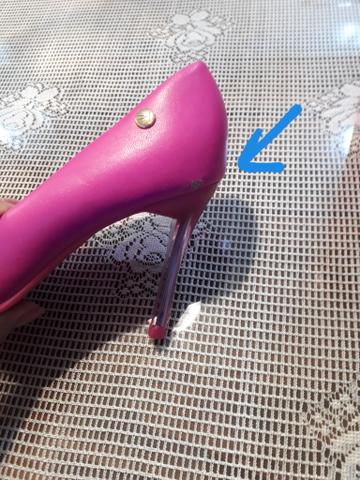 Sapato pink salto cristal - Foto 4