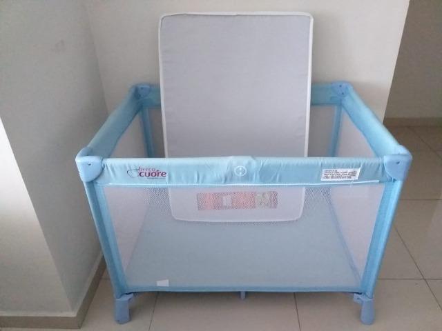 Berço cercado Burigotto Cuore, com colchão extra