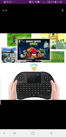 Teclado Sem Fio Para TV Smart Video Game,Pc e Notebook