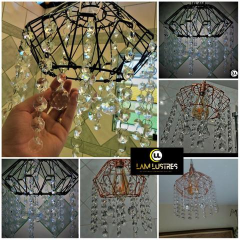 Vendo Lustres com cristais k9 - Foto 2